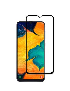 Ntech Ntech Samsung Galaxy A50 full cover Screenprotector Tempered Glass - Zwart