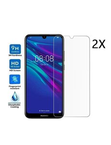 Ntech Ntech 2 Stuks Screenprotector Tempered Glass Glazen - Huawei Y6 (2019)