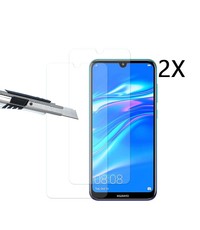 Ntech Ntech 2 Stuks Screenprotector Tempered Glass Glazen - Huawei Y7 (2019)