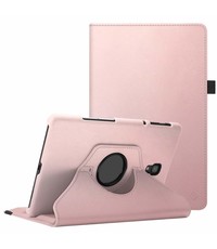 Ntech Ntech Samsung Galaxy Tab A 10.5 inch 2018 (T590-T595) hoesje 360° draaibaar - Rose Goud