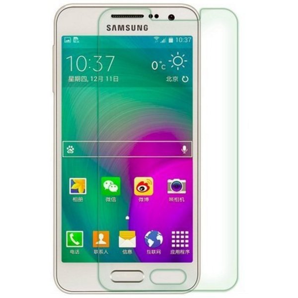 Merkloos 2 Pack - Samsung Galaxy A3 Glazen Screenprotector Tempered Glass  (0.3mm)