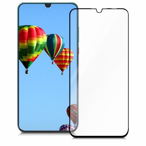 Ntech Screenprotector geschikt voor Huawei P30 Lite full cover Screenprotector Tempered Glass - Zwart