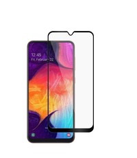 Ntech Ntech Samsung Galaxy A30 full cover Screenprotector Tempered Glass - Zwart