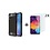 Ntech Ntech Hoesje Geschikt Voor Samsung Galaxy A50 Armor Hoesje Zwart + 2 stuks Tempered glass