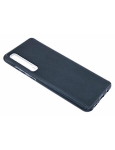 Ntech Ntech Huawei P30 Glitter TPU backcover Hoesje - Zwart