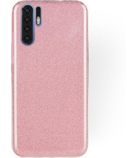 Ntech Ntech Huawei P30 Pro Glitter TPU backcover Hoesje - Roze