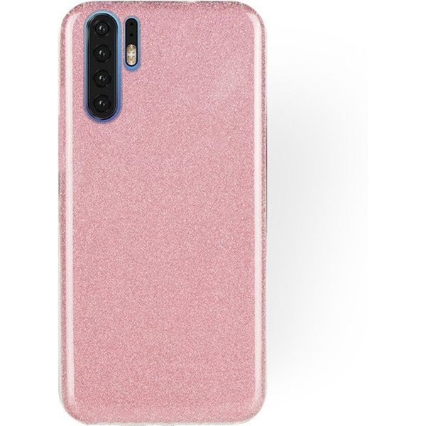 Ntech Ntech Huawei P30 Pro Glitter TPU Back Cover Hoesje - Roze