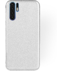 Ntech Ntech Huawei P30 Pro Glitter TPU backcover Hoesje - Zilver