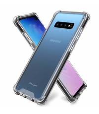 Ntech Ntech Samsung Galaxy S10 Smokey Anti Shock Hoesje - Transparant