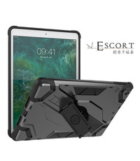 Ntech iPad hoes - 5e / 6e generatie (2018 / 2017) Armor Hoesje Escort case met kickstand - Spacey Gray