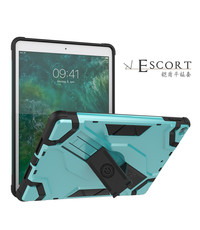 Ntech iPad hoes - 5e / 6e generatie (2018 / 2017) Armor Hoesje Escort case met kickstand - Mint Groen