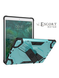 Ntech iPad hoes - 5e / 6e generatie (2018 / 2017) Armor Hoesje Escort case met kickstand - Mint Groen