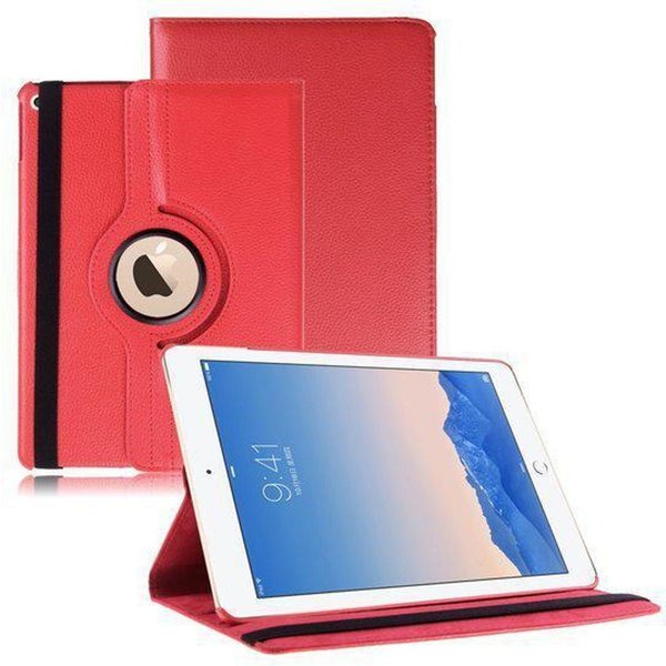 iPad Air 2 hoesje Multi-stand Case 360 graden draaibare Beschermhoes rood