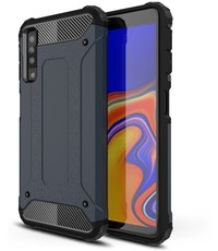  Armor Hybrid Samsung Galaxy A7 (2018) Hoesje - Blauw