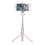 Ntech Ntech 3 in 1 Selfie Stick met Afstandsbediening en Foldable Tripod Stand Samsung Galaxy S10/S10+/S10e A50/A70/A70s/A40/A30/A7(2018) - Roze