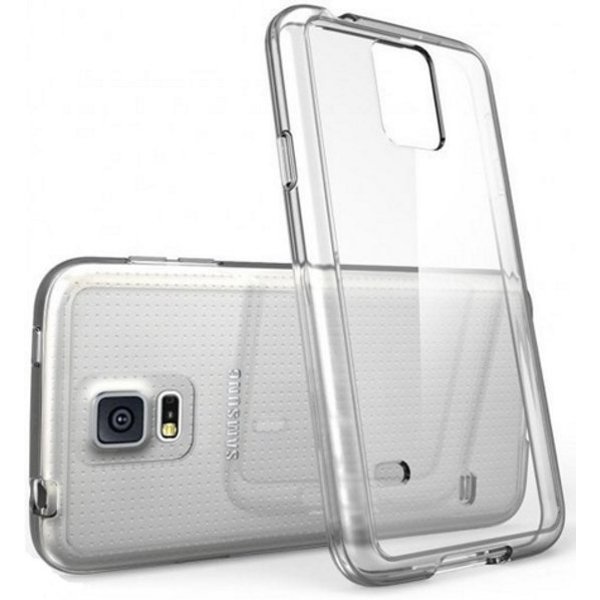 Merkloos Samsung Galaxy S5 Ultra 0,3mm Siliconen Gel TPU Hoesje/ Case/ Cover Transparant Naked Skin