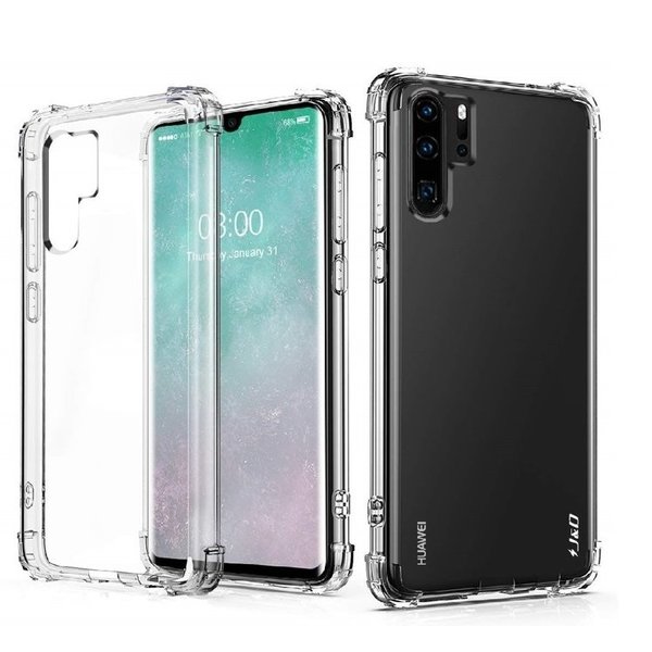 Ntech Ntech Hoesje Geschikt voor Huawei P30 Pro Transparent Anti Burst Hoesje Shock Proof TPU Case