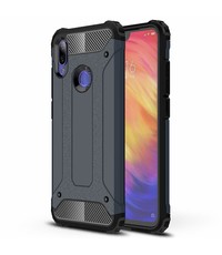 Ntech Ntech Xiaomi Note 7 Dual layer Armor Hoesje - Blauw