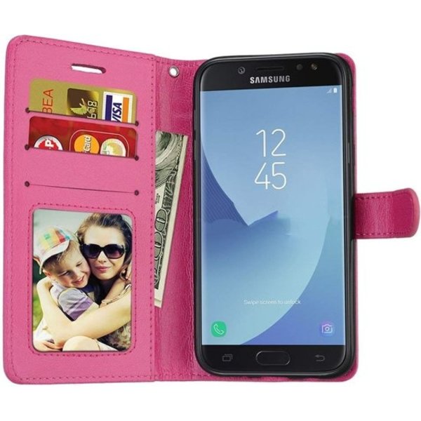 Merkloos Samsung Galaxy J4 Plus (2018) portemonnee hoesje - Roze