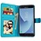 Merkloos Samsung Galaxy J4 Plus (2018) portemonnee hoesje - Turquise