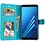 Merkloos Samsung Galaxy J6 2018 portemonnee hoesje - Turquise
