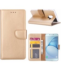 Merkloos Samsung Galaxy J6 2018 portemonnee hoesje - goud