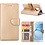 Merkloos Samsung Galaxy J6 2018 portemonnee hoesje - goud