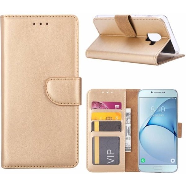 Merkloos Samsung Galaxy J6 2018 portemonnee hoesje - goud
