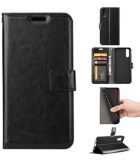 Merkloos Huawei P20 Lite Portemonnee hoesje Book case Zwart