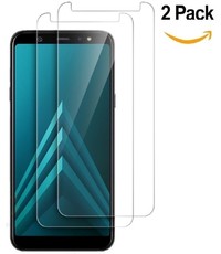 Merkloos 2 Stuks Pack Samsung Galaxy A6 (2018) Beschermglas Tempered glass / Screenprotector