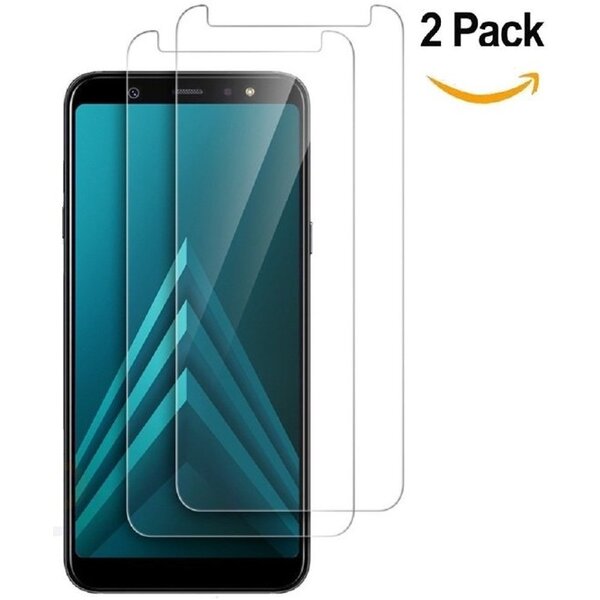Merkloos 2 Stuks Pack Samsung Galaxy A6 (2018) Beschermglas Tempered glass / Screenprotector