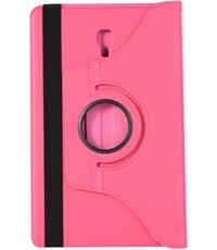 Merkloos Samsung Galaxy A 10.5 2018 model T590 T595 10,5 inch - 360° draaibaar hoesje - Donker roze
