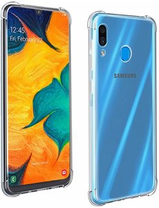 Ntech Ntech Samsung Galaxy A40 Transparant Anti Shock Back hoesje