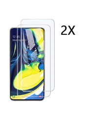 Ntech Ntech 2 Stuks Screenprotector Tempered Glass Glazen - Samsung Galaxy A80