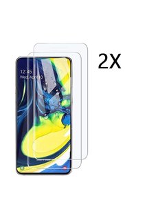 Ntech Ntech 2 Stuks Screenprotector Tempered Glass Glazen - Samsung Galaxy A80