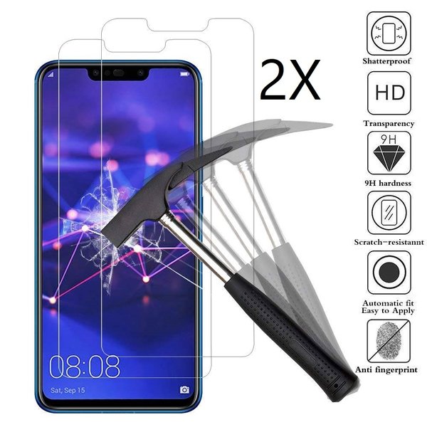 Ntech Ntech 2 Stuks Screenprotector Tempered Glass Glazen - Geschikt voor Huawei Mate 20 Lite