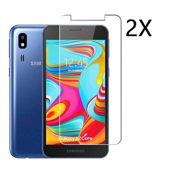 Ntech Ntech 2 Stuks Screenprotector Tempered Glass Glazen - Screenprotector Geschikt voor Samsung Galaxy A2 Core