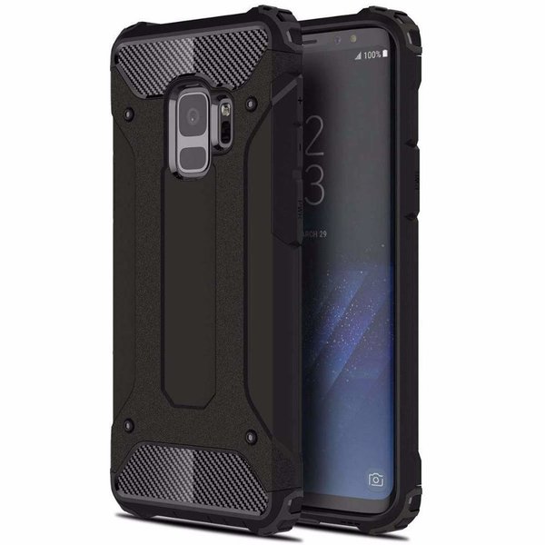 Ntech Ntech Samsung Galaxy A6 (2018) Dual layer Armor Hoesje - Zwart