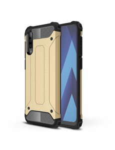 Ntech Ntech Samsung Galaxy A50 Hybride Armor Hoesje - Goud