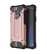 Ntech Ntech Samsung Galaxy S9 Hybride Armor Hoesje - Rose Goud