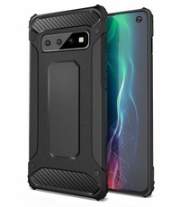 Ntech Ntech Samsung Galaxy S10 Hybride Armor Hoesje - Zwart