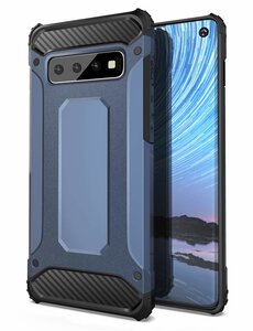 Ntech Ntech Samsung Galaxy S10 Hybride Armor Hoesje - Blauw