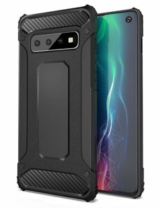 Ntech Ntech Samsung Galaxy S10+ Hybride Armor Hoesje - Zwart