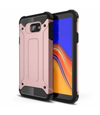 Ntech Ntech Samsung Galaxy J4+ Hybride Armor Hoesje - Rose Goud