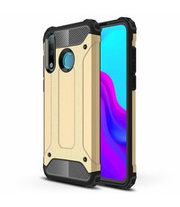 Ntech Ntech Huawei P30 Lite Dual layer Armor Hoesje - Goud