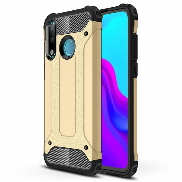 Ntech Ntech Huawei P30 Lite Dual layer Armor Hoesje - Goud