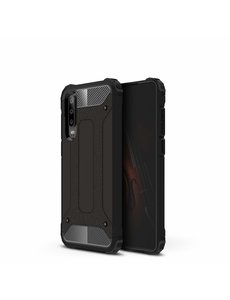 Ntech Ntech Huawei P30 Dual layer Armor Hoesje - Zwart