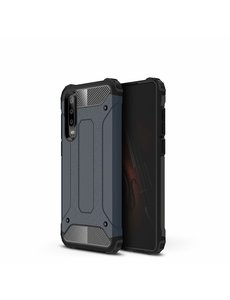 Ntech Ntech Huawei P30 Dual layer Armor Hoesje - Blauw
