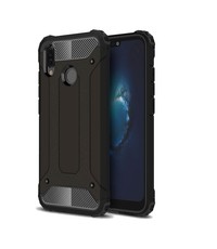 Ntech Ntech Huawei P20 Lite (2018) Dual layer Armor Hoesje - Zwart