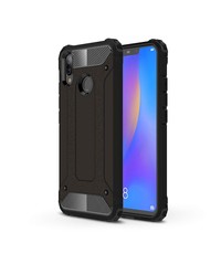 Ntech Ntech Huawei P Smart 2019 Dual layer Armor Hoesje - Zwart